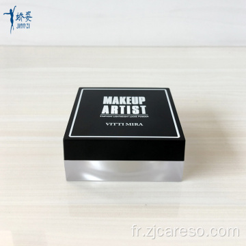 Pot carré noir de haute qualité avec logo client